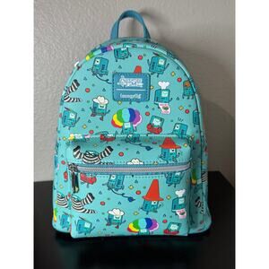 Loungefly Adventure Time BMO Poses AOP Mini Backpack NWT